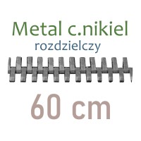 MENR  60cm zamek metal. C.NIKIEL rozdz.    WYBÓR KOLORÓW